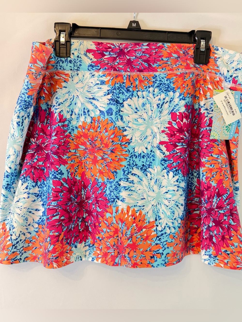 Southwind Apparel Skort Womens XXL Fireflower Floral Elastic 1 Pocket UPF 50 NWT